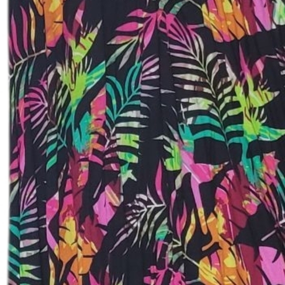 Hankerchief Bottom Tropical Print Bahamas Sundress Free Size - Picture 2 of 3